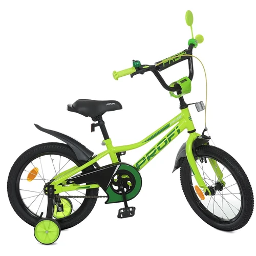 Дитячий велосипед PROF1 16" Prime SKD75 салатовий (Y16225-1)
