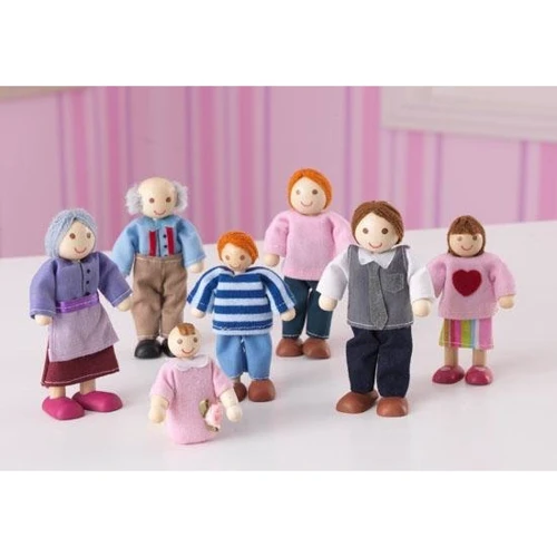 Набор кукол KidKraft Doll Family of 7 - Caucasian (65202)