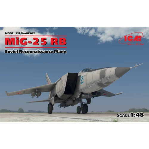 Радянський літак-розвідник MiG-25 RB, Soviet Reconnaissance Plane (ICM48902)
