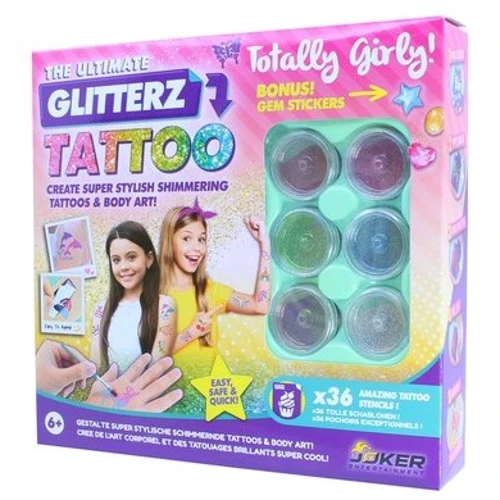 Большой набор для творчества JOKER Glitterz tattoo Сделай тату (32102): Производитель JOKER