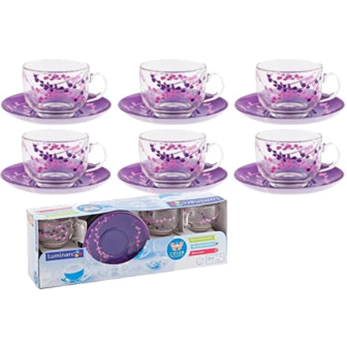 Столовый сервиз Сервиз Luminarc Kashima Purple H0061 (6 пр.) (220 мл)