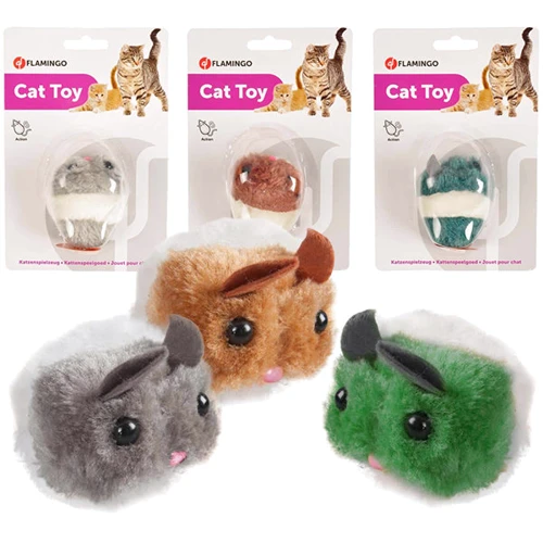 Іграшка для котів Flamingo Plush Mouse Shakin` Jerry тремтяча миша