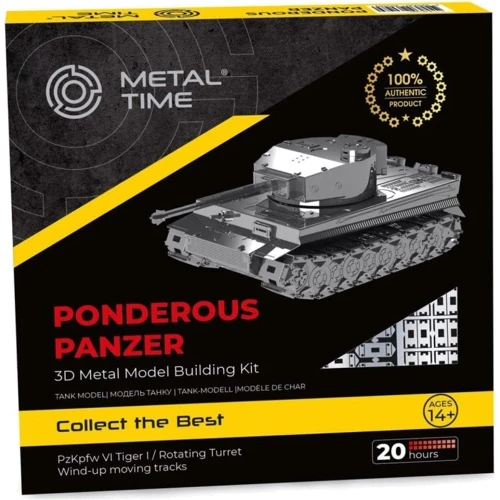 Коллекционная модель-конструктор Metal Time Ponderous Panzer Heavy Tank Тигр (MT020) фото 7
