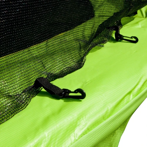 Батут inSPORTline Froggy PRO с защитной сеткой и лестницей 366cm желтый (9775-1) фото 8