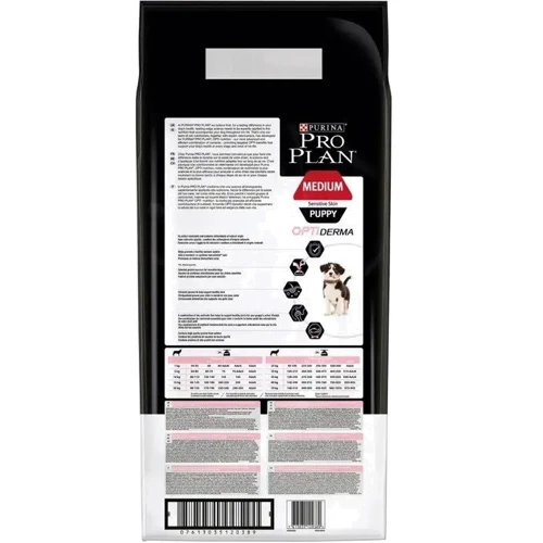 Сухой корм для собак Purina ProPlan Puppy Medium Sensitive склонных к аллергии с лососем 12 кг (12367295): Тип Сухой корм