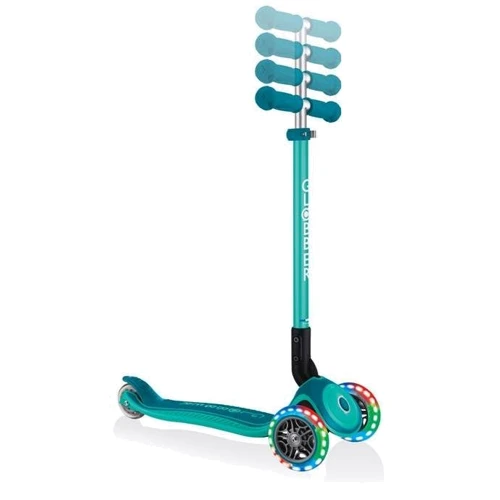 Самокат Globber Primo Foldable Plus Lights Emerald Green (зеленый): Тип колес литые