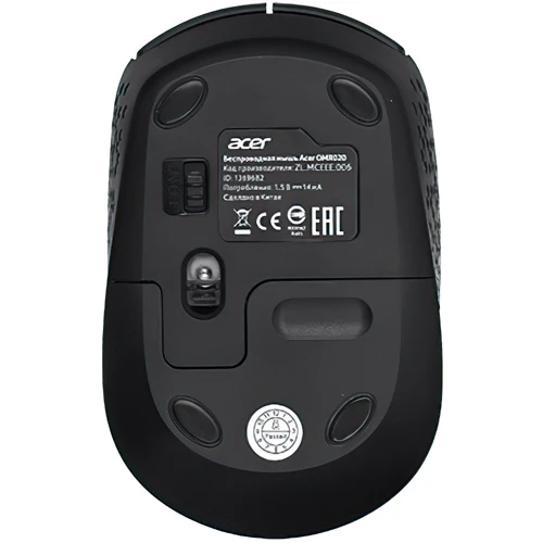 Мишка Acer OMR020 WL Black (ZL.MCEEE.006): інтерфейс підключення Wireless