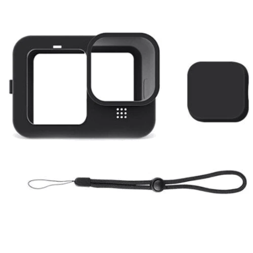 Силиконовый чехол с ремешком для GoPro HERO10 и HERO9 Black AC Prof XTGP562B Черный: Тип аксессуара чехол