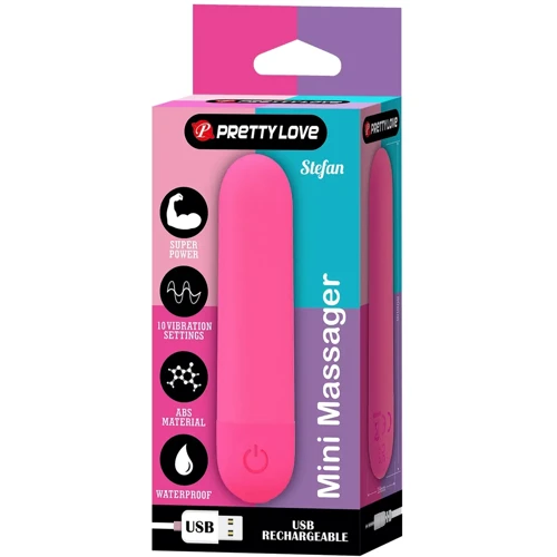 Вибропуля LYBAILE Pretty Love Stefan Pink (BI-300085-2)
