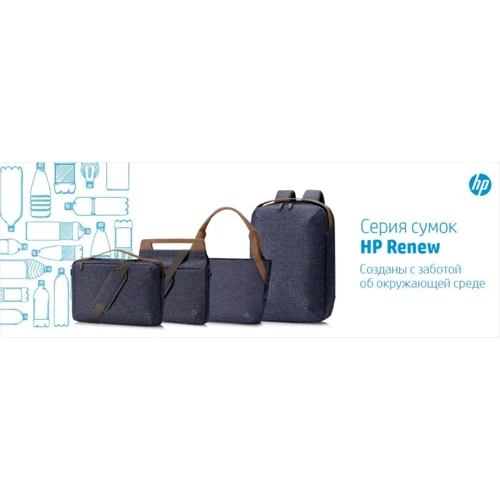 Сумка для ноутбуков HP 14" Renew Briefcase Grey (1A214AA): Материал полиэстер