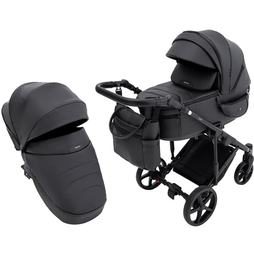 Коляска 2 в 1 Adamex Zico Eco Sa-2 черный (680848)