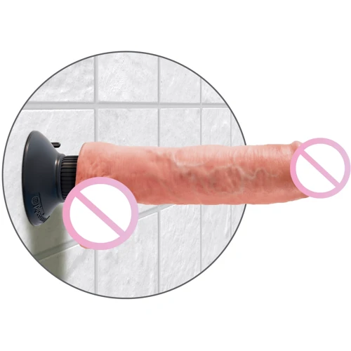 Вибратор Vibrating King Cock 10 with Balls, 20.5x5.7 см