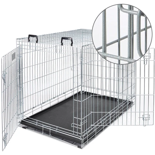 Клітка Savic Dog Residence для собак, цинк 118x76x88 см срібляста (3295_0093)