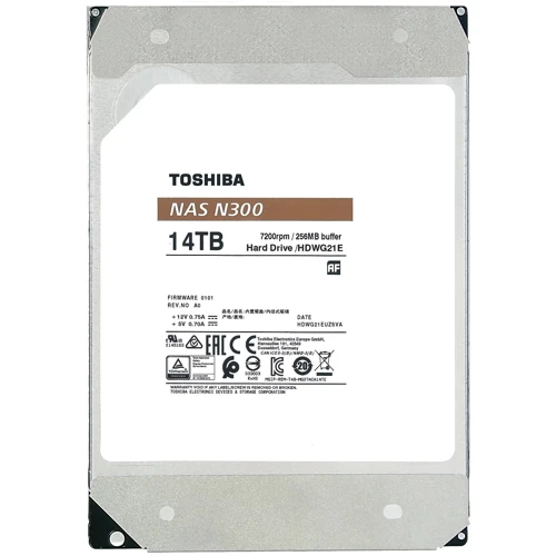 Внутренний жесткий диск Toshiba N300 NAS 8TB (HDWG480UZSVA): Форм-фактор 3.5"