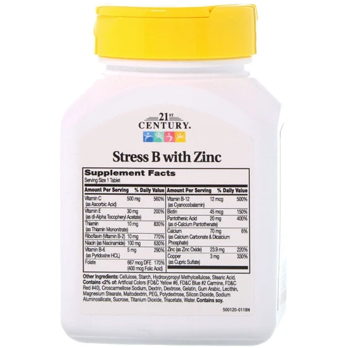 21st Century Stress B with Zinc 66 Tablets: Тип Мультивитамины