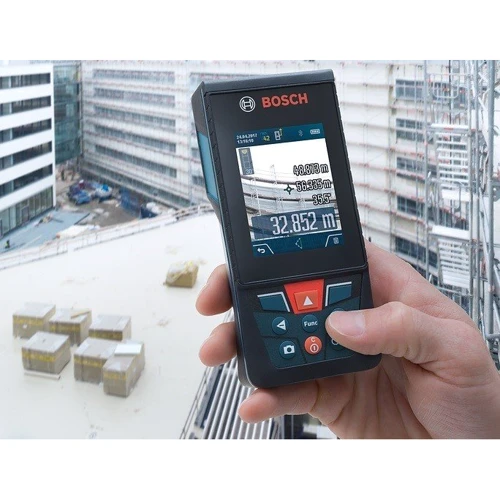 Лазерний далекомір Bosch GLM 120 C (0601072F00): Особливості С угломером, С Bluetooth, Влагостойкие, С дисплеем