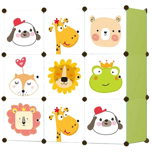 Модульна шафа-органайзер Hop-Sport Leobert Kids для дитячих іграшок зелена (5903332074891): Виробник Hop-Sport