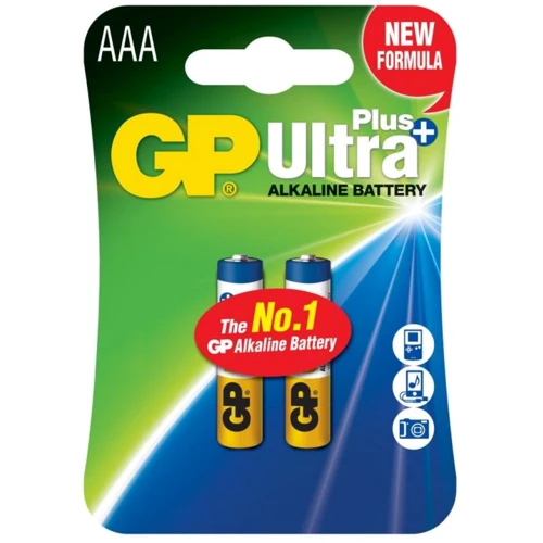 GP AAA LR03 Ultra Plus Alcaline 2шт (24AUP-U2 / GP24AUP-2UE2)