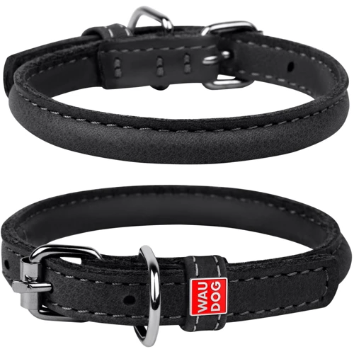 Нашийник круглий WAUDOG Soft 8 мм 25-33 см чорний (22321)