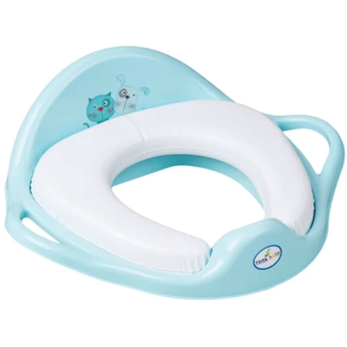 Накладка на унитаз Tega Baby мягкая Кот и пес голубая (PK-020-101)