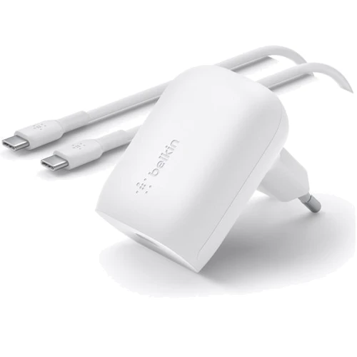 Зарядное устройство Belkin USB-C Wall Charger Home Charger 30W White with USB-C Cable (WCA005VF1MWH-B6)
