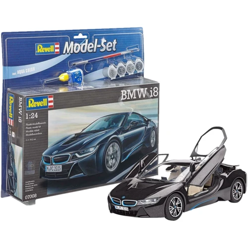 Сборная модель-копия Revell набор Автомобиль BMW i8 уровень 4 масштаб 1:24 (RVL-67008)