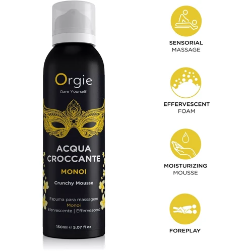 Массажная пенка Orgie – Acqua Croccante Monoi (150 мл), эффект лопающихся пузырьковТаити