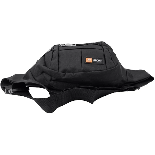 Мужская поясная сумка Valiria Fashion черная (4DETBP3256-2): Фактура Тканая
