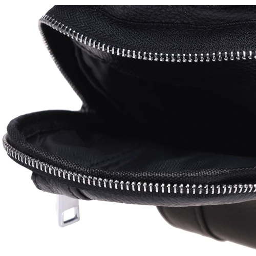 Мужская сумка-слинг Keizer черная (K12096-black): Тип ручки Плечевой ремень, Без ручки