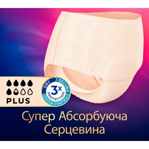 Tena Lady Pants Plus Creme Medium Урологічні труси для жінок кремові 9 шт.: Країна виробник Польша