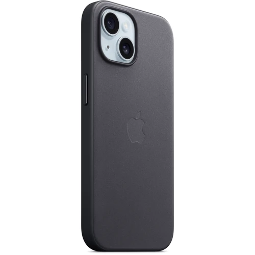 Чехол для iPhone Apple iPhone 15 FineWoven Case with MagSafe - Black (MT393ZM/A): Материалы Ткань
