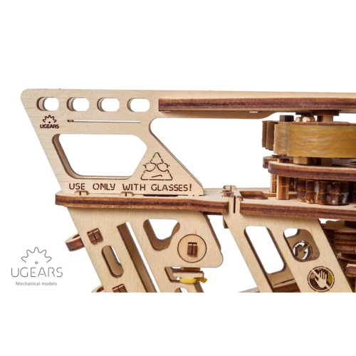 Механічний 3D пазл UGEARS "Пускач літачків" (70075) фото 10