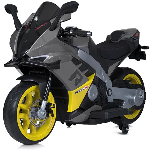 Детский электромотоцикл Bambi серый (M 6013EL-11(24V)): Вид мотоцикл