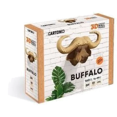 Картонный настенный конструктор Cartonic 3D Puzzle BUFFALO