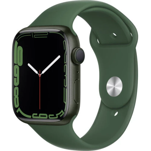 Уживані Apple Watch Series 7 45mm GPS Green Aluminum Case With Green Sport Band (MKN73) Approved Grade B: Причина уцінки Активированы, витринный образец, хорошее состояние, комплектация полная: коробка, зарядка, часы