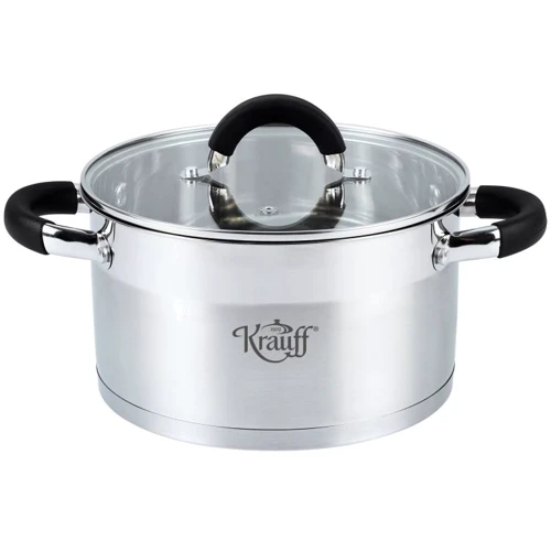 Кастрюля Krauff Recht со стеклянной крышкой 2.6 л 18 см (26-242-047)