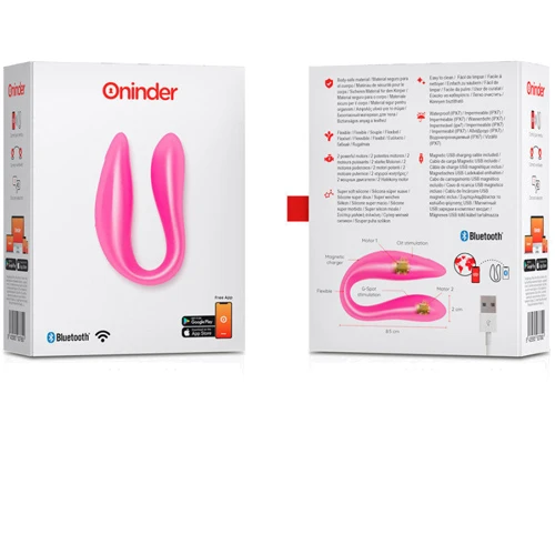 Смарт вибратор для пар Oninder Double Рleasure Рink