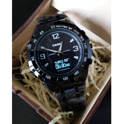 Наручний годинник Skmei Kompass PRO Black 1465: Тип Мужские