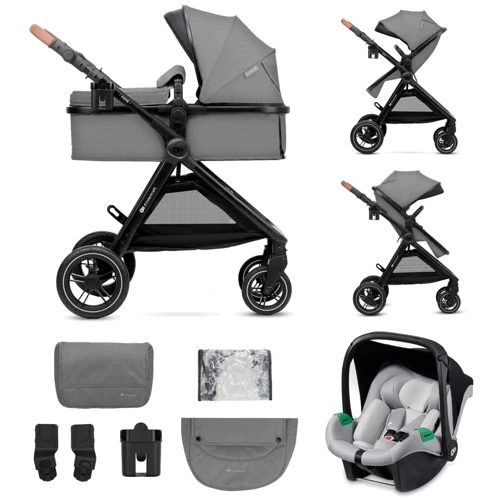 Універсальний візочок 3 в 1 Kinderkraft Esme Moonlight Grey (KSESME00GRY3000)
