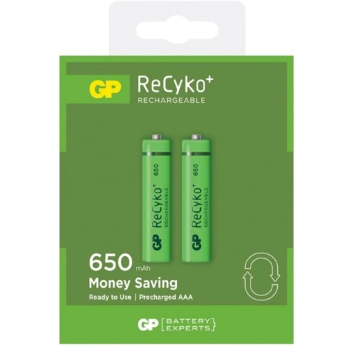 Gp AAA 65AAAHCE-2GBE2 Recyko+ 650 mAh * 2 (65AAAHCE / 4891199043147)