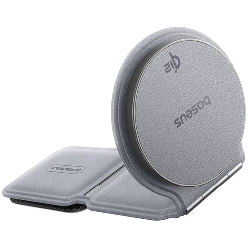 Держатель Baseus Car Holder Magnetic C02 Mega Wireless Charging 15W Gray (C40169003831-00) for Apple iPhone 16 I 15 I 14 I 13 I 12 series фото 9