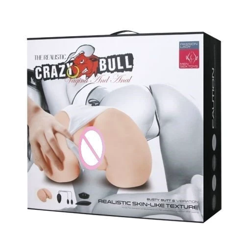 Мастурбатор с двойной вибрацией и двумя входами Crazy Bull BM-009023Z-1