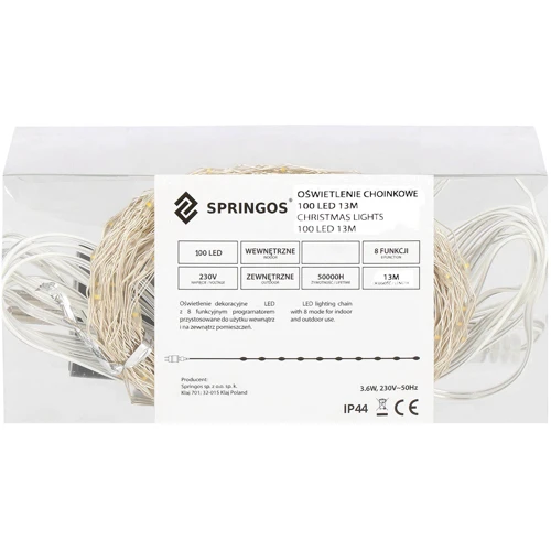 Гирлянда Springos 10 м 100 LED CL0081 Mix фото 8