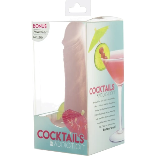 Фаллоимитатор на присоске ADDICTION Cocktails Peach Bellini