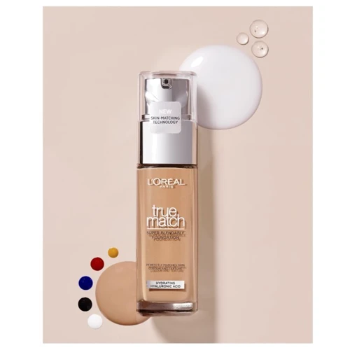 L'Oreal Paris True Match 3R/3C Rose Beige Тональный крем для лица 30 ml: Вид Тональные средства