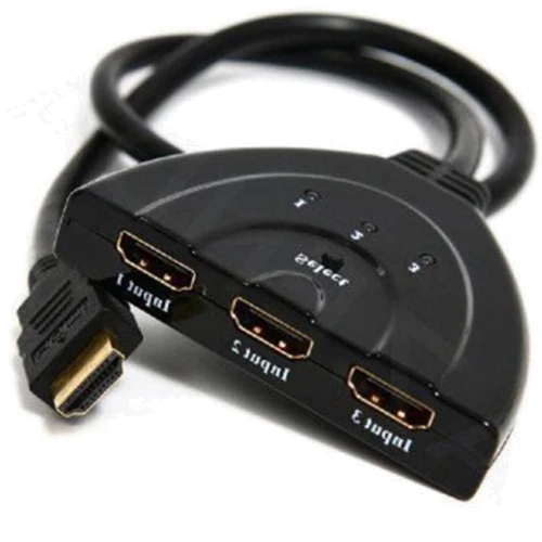 Кабель и переходник  Cablexpert HDMI-3хHDMI M/F v.1.4 0.5м (DSW-HDMI-35)