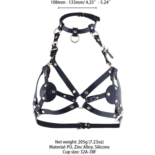 Портупея на грудь LOCKINK Sevanda Queen Chest Harness with Removable Bra