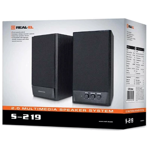 Акустическая система REAL-EL S-219 Black (EL121200004) фото 5