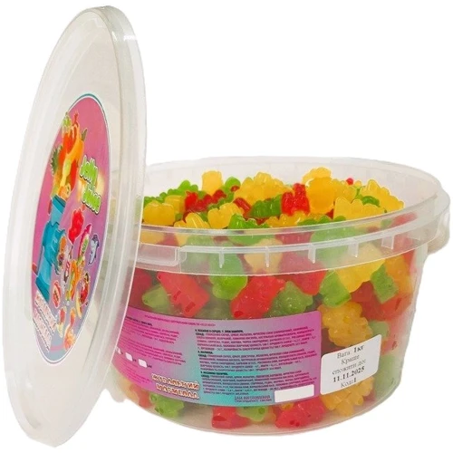 Мультифруктовый желейный мармелад Jelly Juice Funny Bears с натуральным соком 1 кг (4820175572593): Вес, г 1000