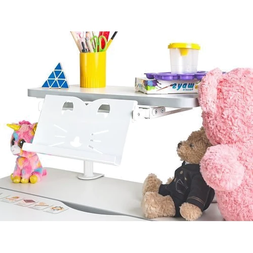 Детский стол Mealux Vancouver Multicolor BL с полкой S50 (BD-620 W/G MC+ BL+ S50 WG): Особенности Регулировка высоты, Регулировка угла наклона столешницы
